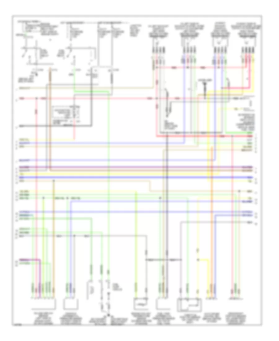 3.0L, Engine Performance Wiring Diagram, with AT (2 of 4) for Mitsubishi Eclipse GS 2002