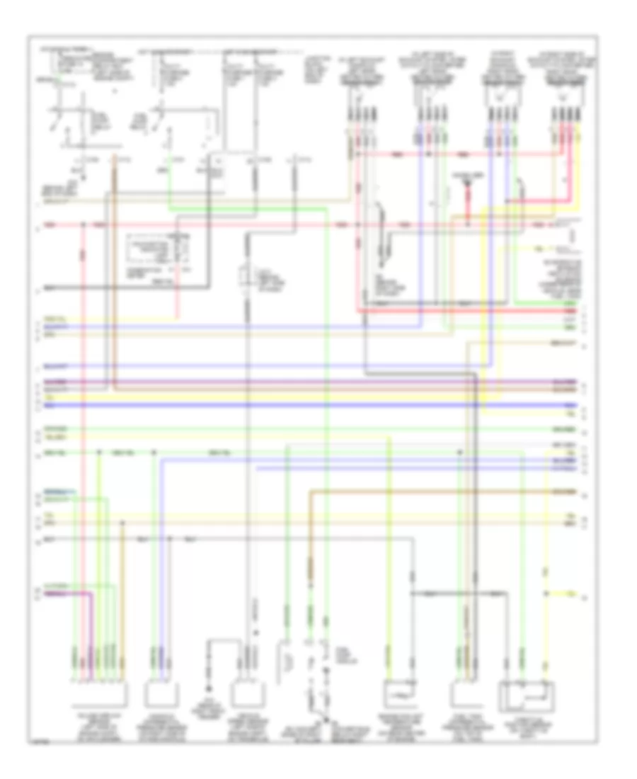 3.0L, Engine Performance Wiring Diagram, with MT (2 of 3) for Mitsubishi Eclipse GS 2002