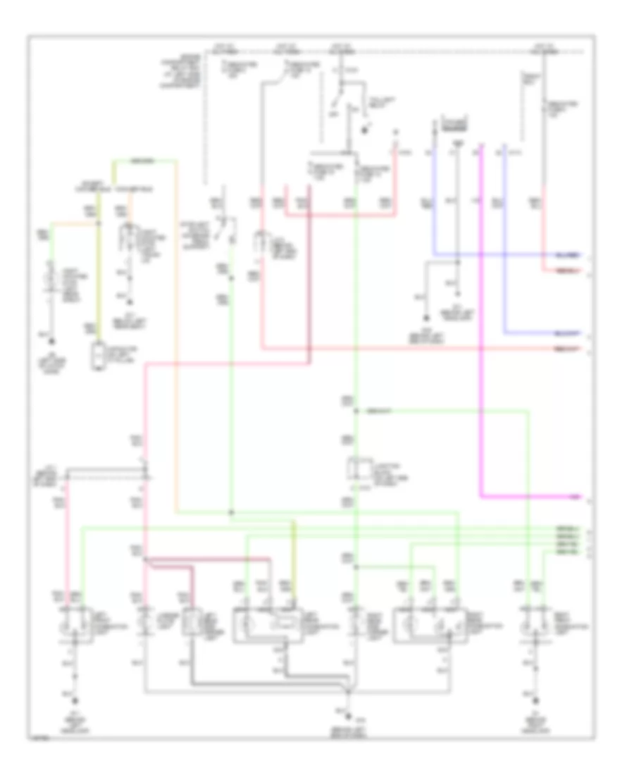 Exterior Lamps Wiring Diagram 1 of 2 for Mitsubishi Eclipse GS 2002