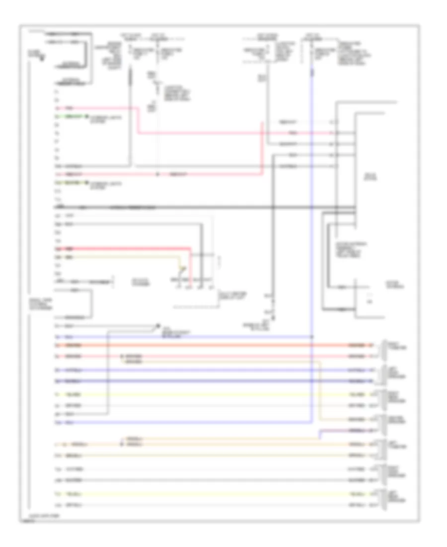 Radio Wiring Diagram with Amplifier for Mitsubishi Eclipse GS 2002