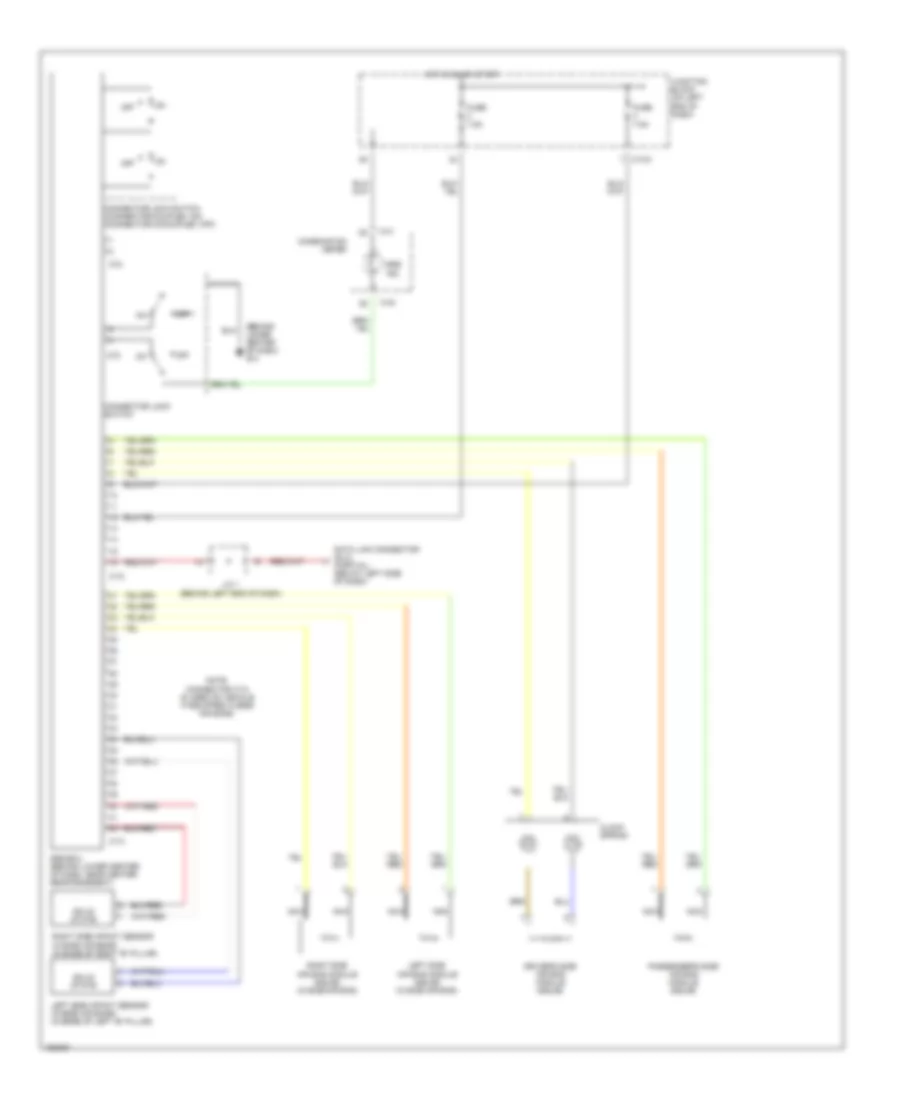Supplemental Restraints Wiring Diagram for Mitsubishi Eclipse GS 2002