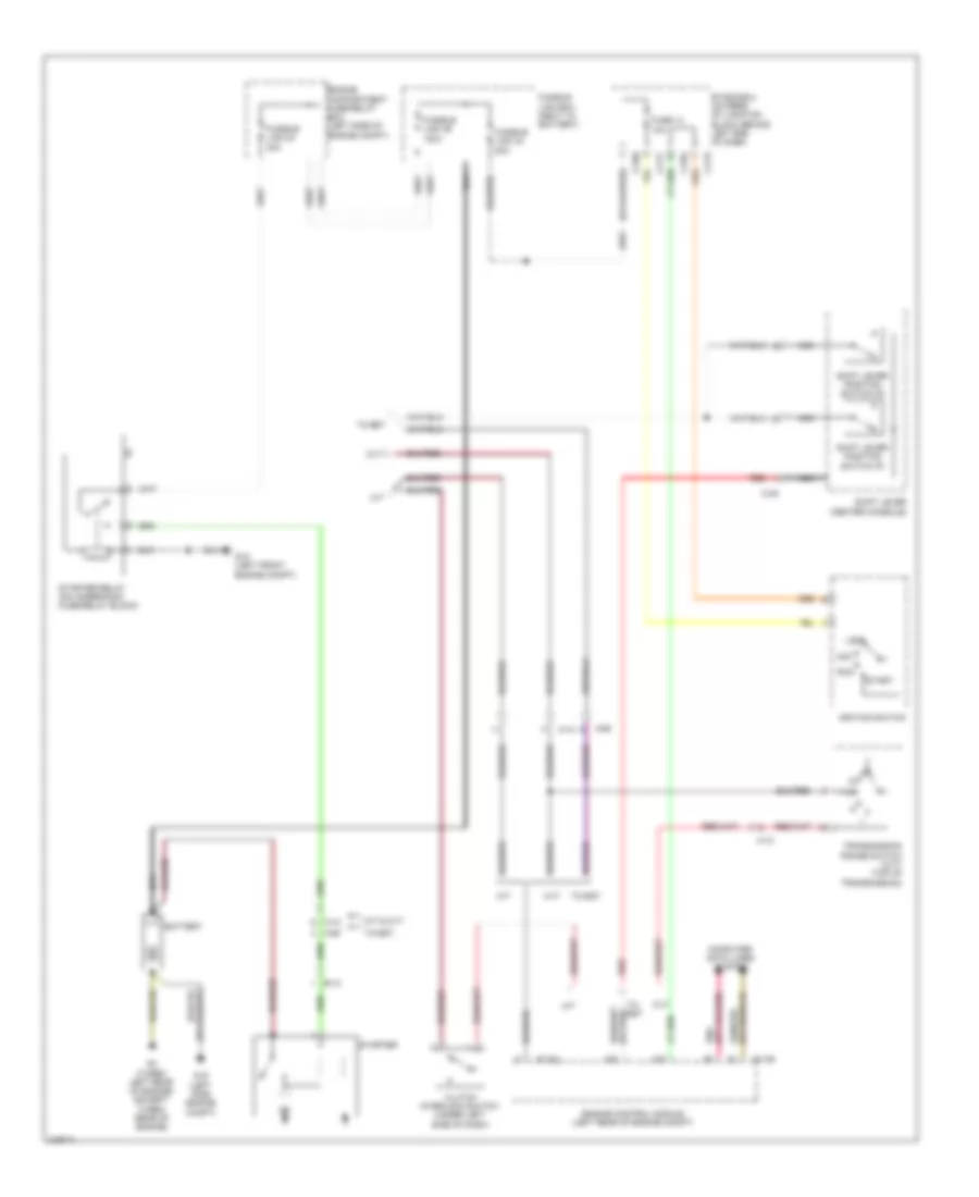 Starting Wiring Diagram, Except Evolution for Mitsubishi Lancer ES 2011