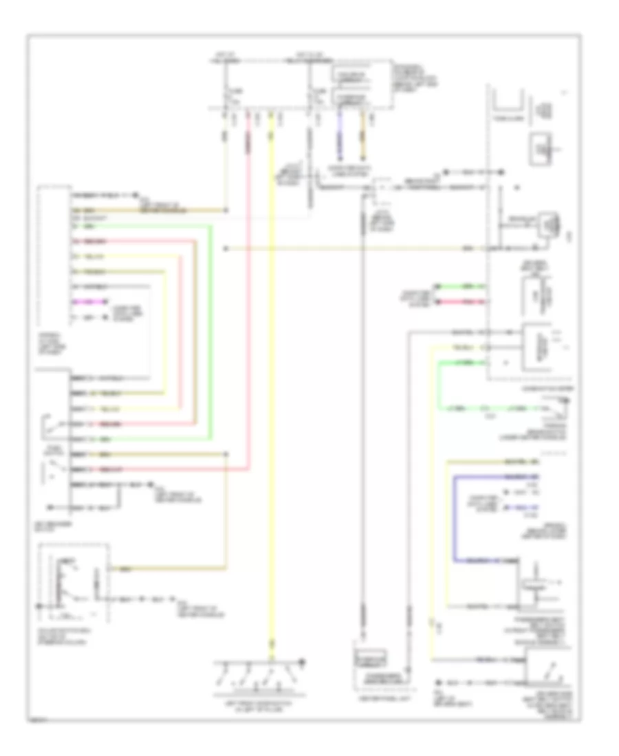 Chime Wiring Diagram, Except Evolution for Mitsubishi Lancer ES 2011