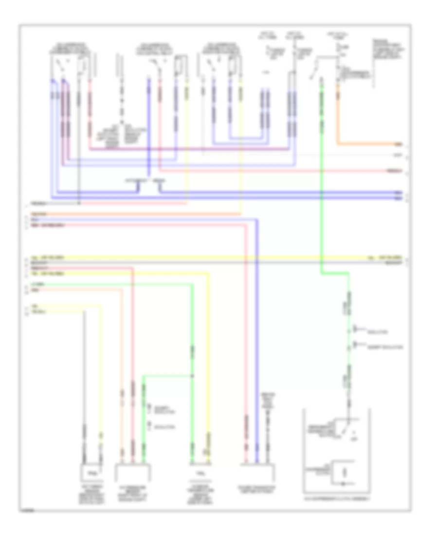2.0L Turbo, Automatic AC Wiring Diagram (2 of 3) for Mitsubishi Lancer ES 2011