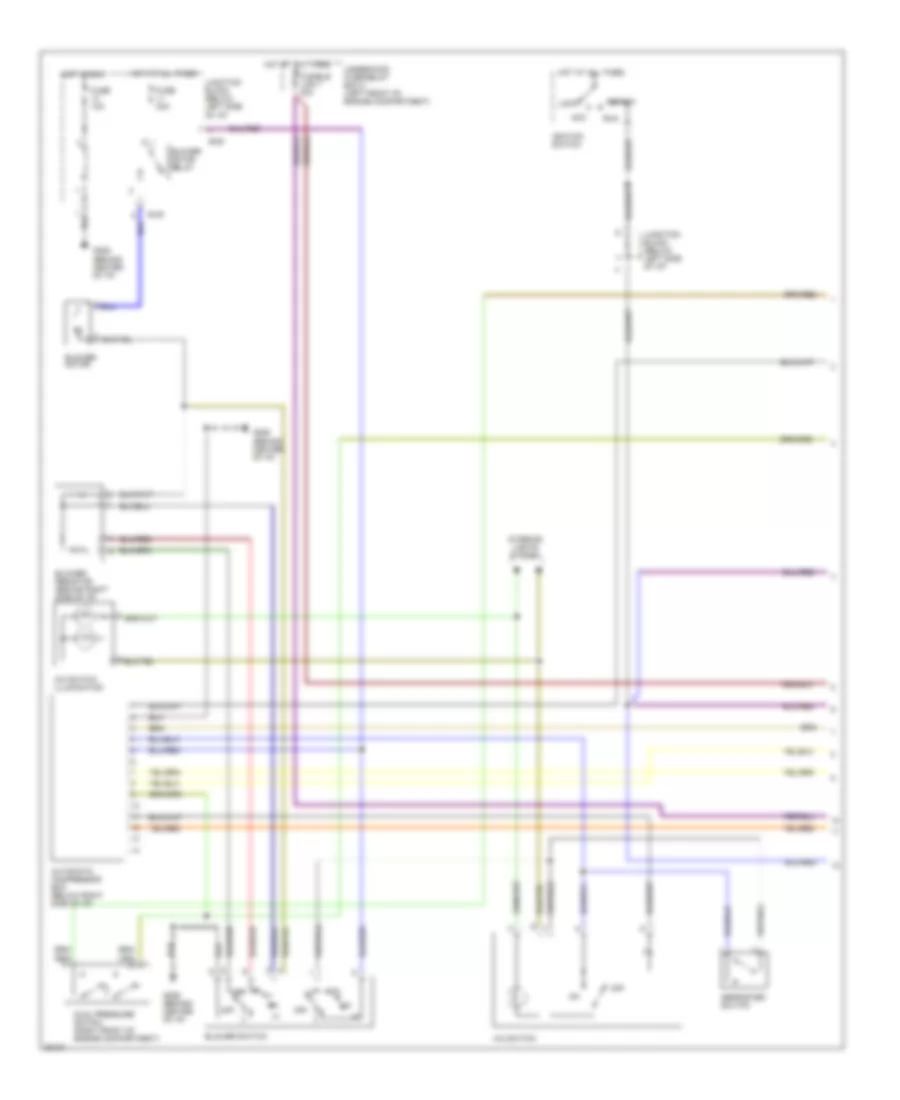 2.0L, AC Wiring Diagram, MT (1 of 2) for Mitsubishi Eclipse GS 1997