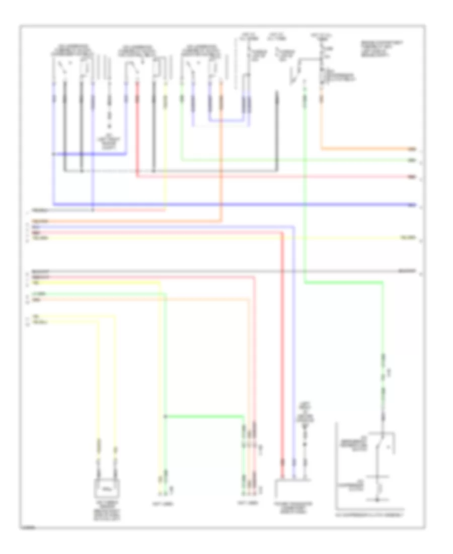 2.0L, Manual AC Wiring Diagram (2 of 3) for Mitsubishi Lancer Evolution GSR 2011