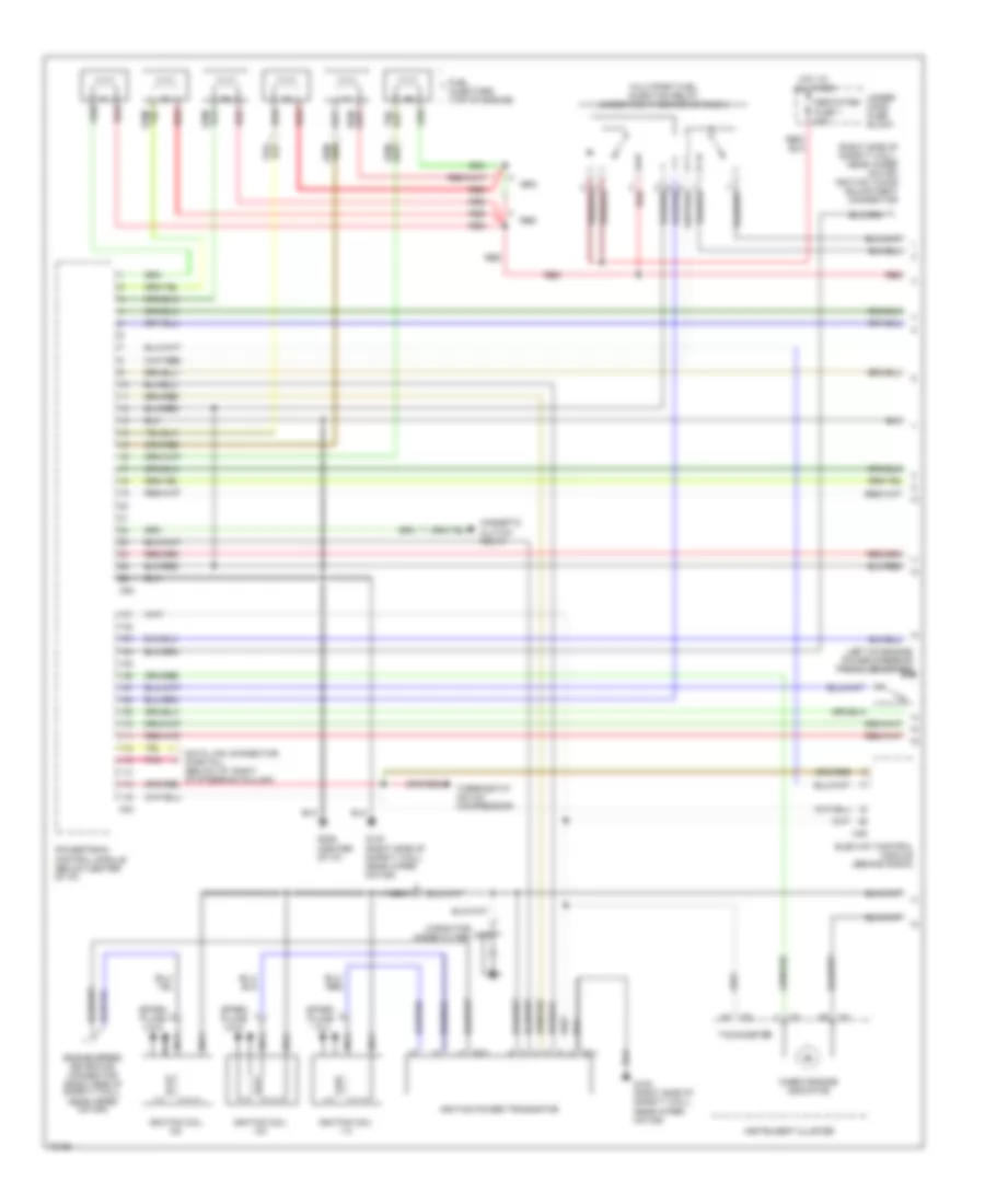 3.0L DOHC, Engine Performance Wiring Diagrams, Federal (1 of 3) for Mitsubishi 3000GT SL 1995