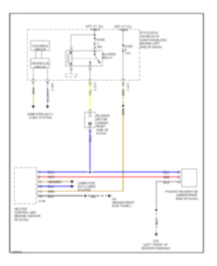 2 0L Heater Wiring Diagram for Mitsubishi Lancer Evolution MR 2011