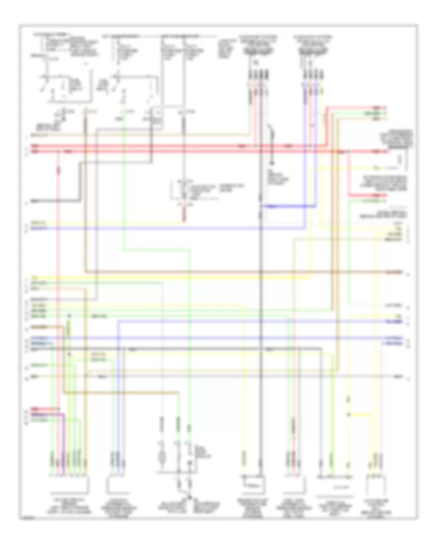 2.4L, Engine Performance Wiring Diagram, without Sportronic (2 of 3) for Mitsubishi Eclipse RS 2002
