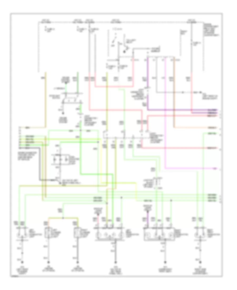 Exterior Lamps Wiring Diagram (1 of 2) for Mitsubishi Endeavor LS 2007