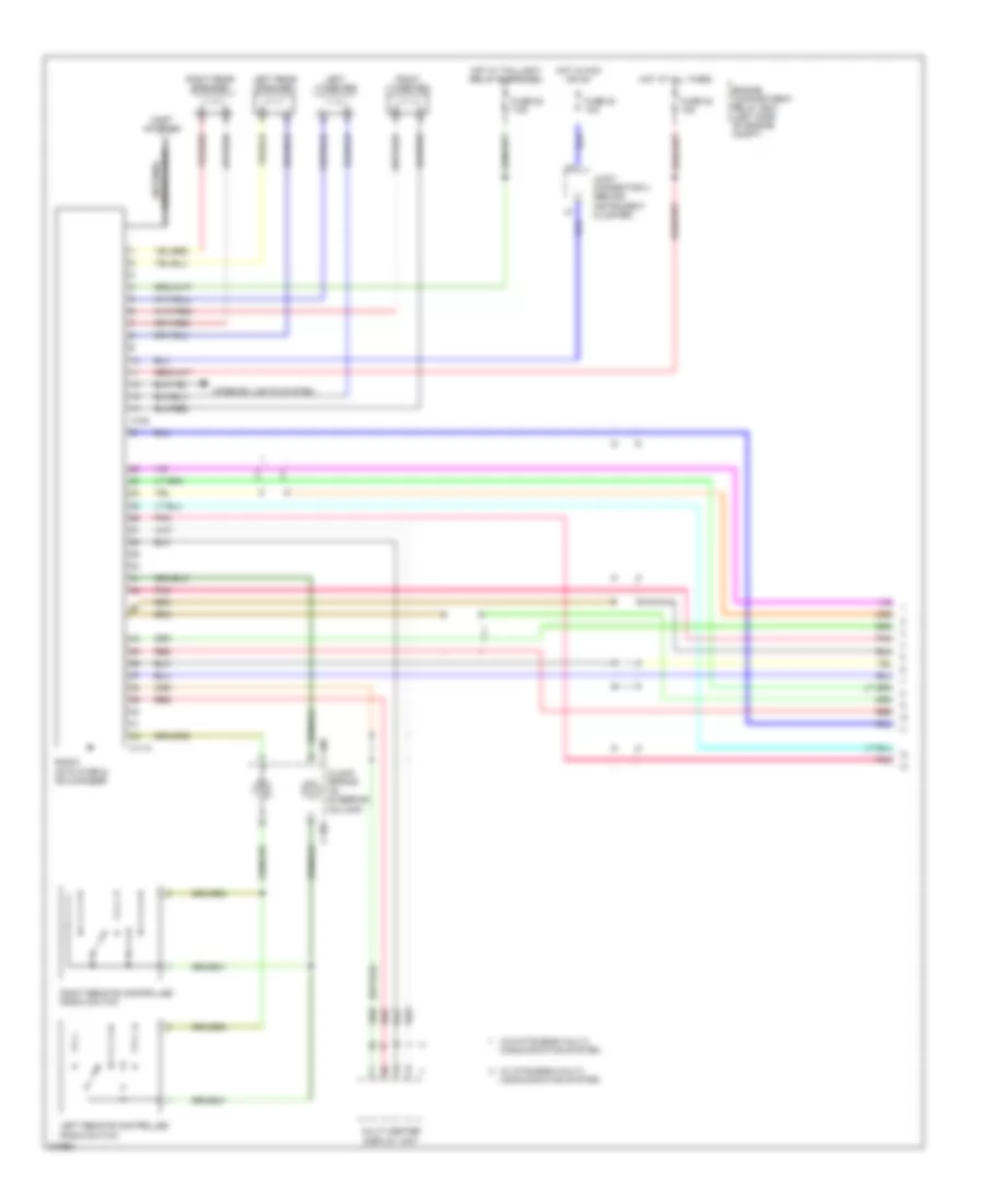 Radio Wiring Diagram with Amplifier 1 of 2 for Mitsubishi Endeavor LS 2007