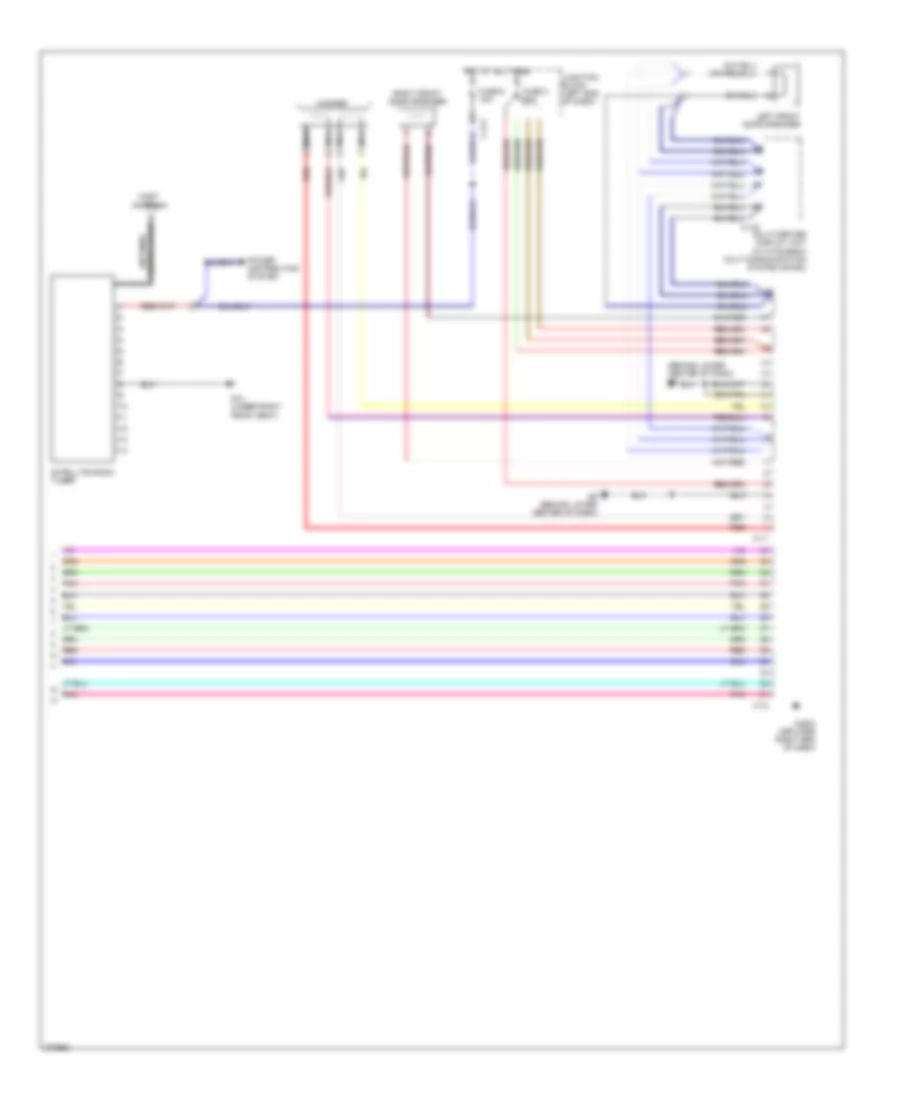 Radio Wiring Diagram with Amplifier 2 of 2 for Mitsubishi Endeavor LS 2007