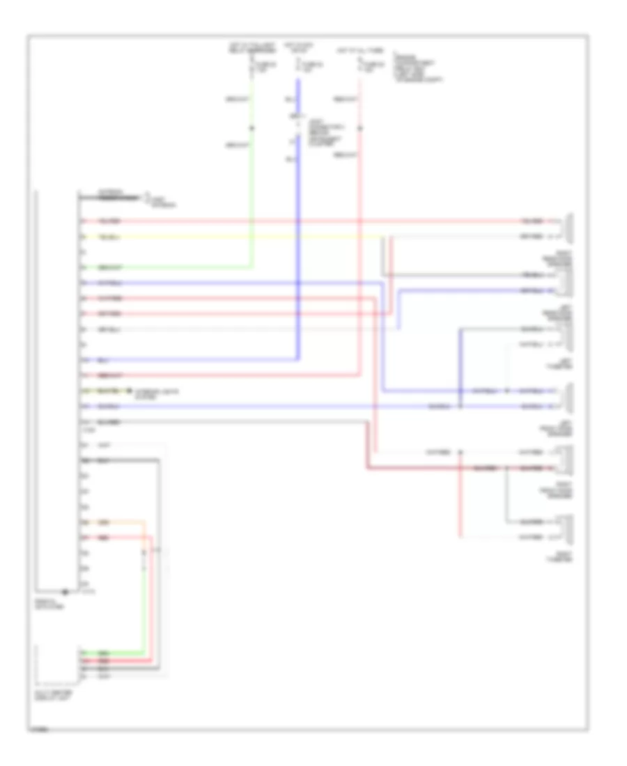 Radio Wiring Diagram without Amplifier for Mitsubishi Endeavor LS 2007