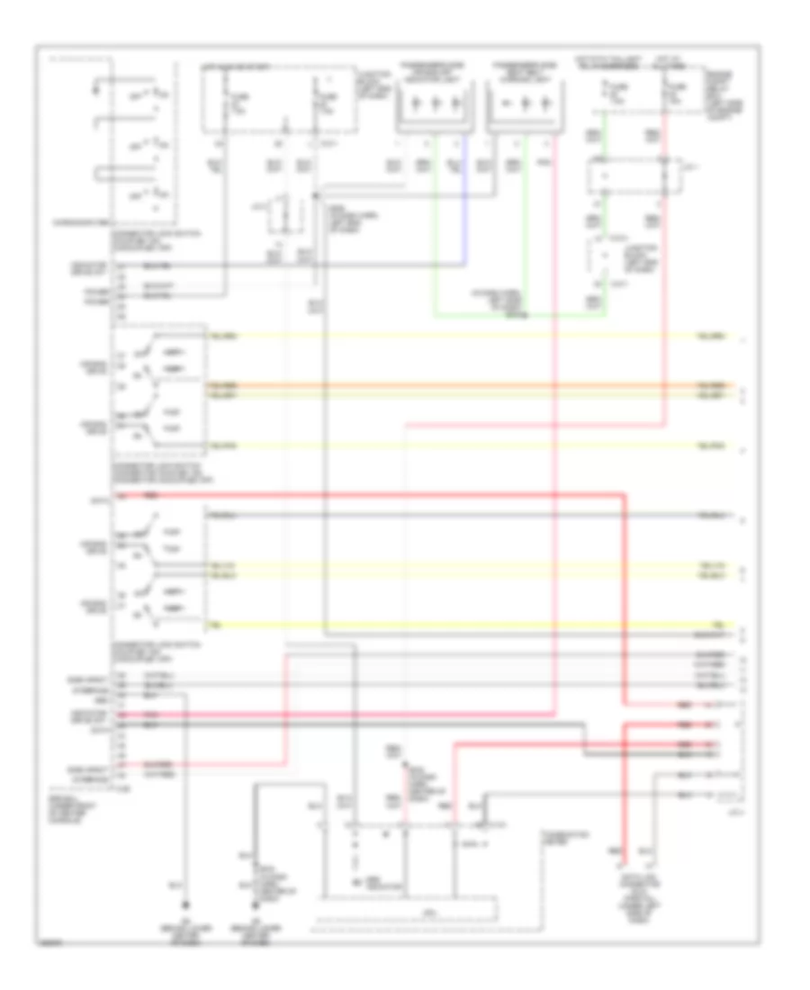 Supplemental Restraints Wiring Diagram 1 of 3 for Mitsubishi Endeavor LS 2007