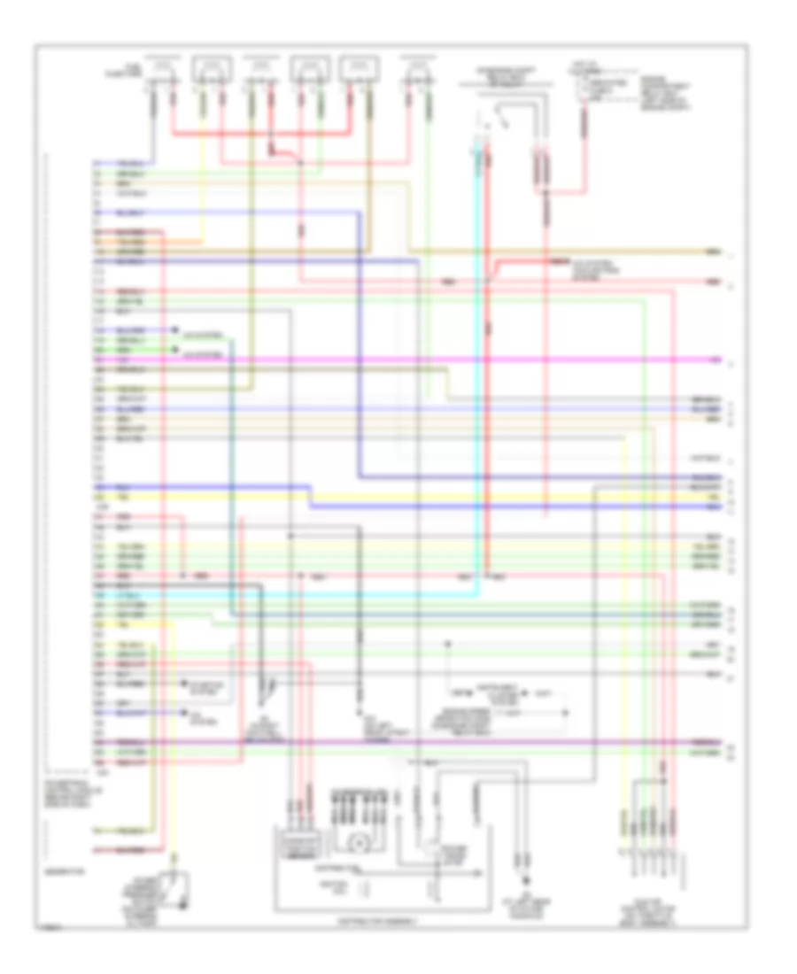 3.0L, Engine Performance Wiring Diagram (1 of 3) for Mitsubishi Galant DE 2003