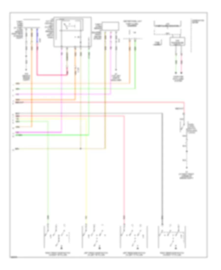 Forced Entry Wiring Diagram, Except Evolution (2 of 2) for Mitsubishi Lancer GTS 2011