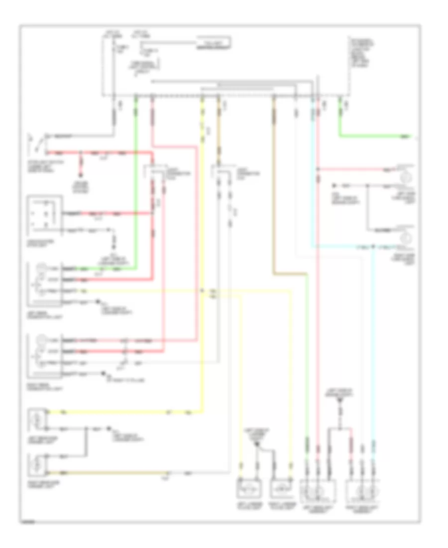 Exterior Lamps Wiring Diagram Evolution 1 of 2 for Mitsubishi Lancer GTS 2011