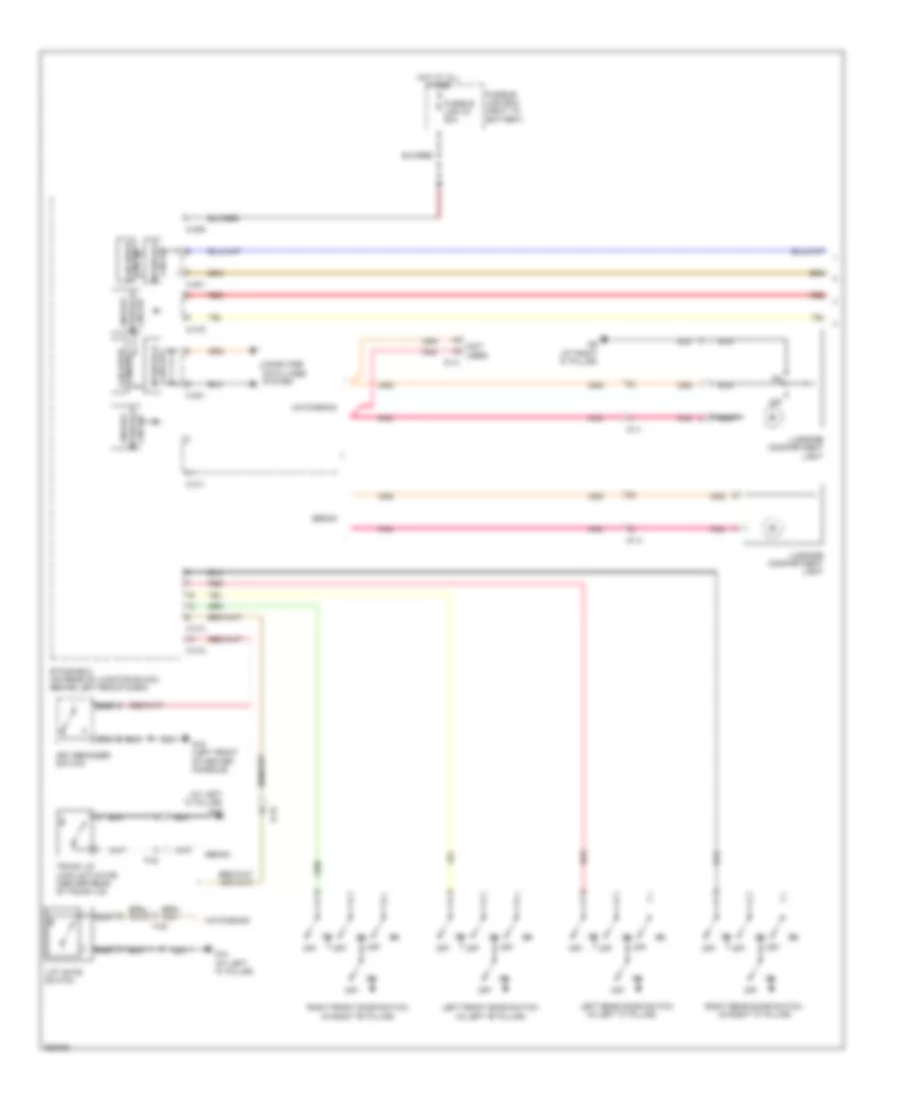 Courtesy Lamps Wiring Diagram, Except Evolution (1 of 2) for Mitsubishi Lancer GTS 2011