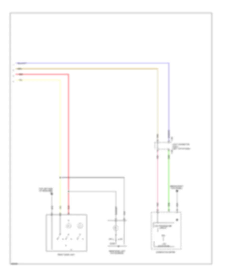 Courtesy Lamps Wiring Diagram, Except Evolution (2 of 2) for Mitsubishi Lancer GTS 2011