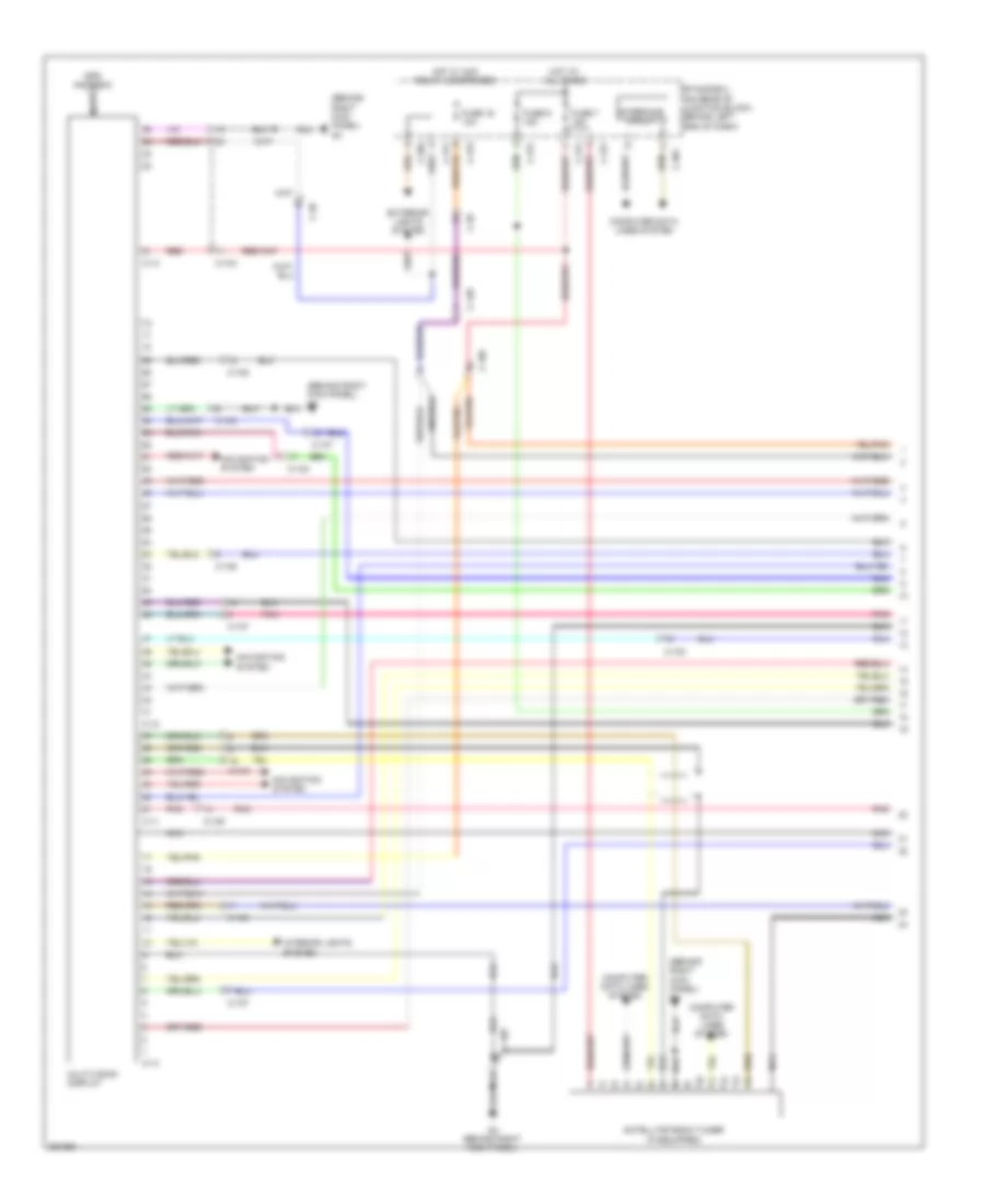 Navigation Wiring Diagram, Except Evolution with Amplifier (1 of 3) for Mitsubishi Lancer GTS 2011