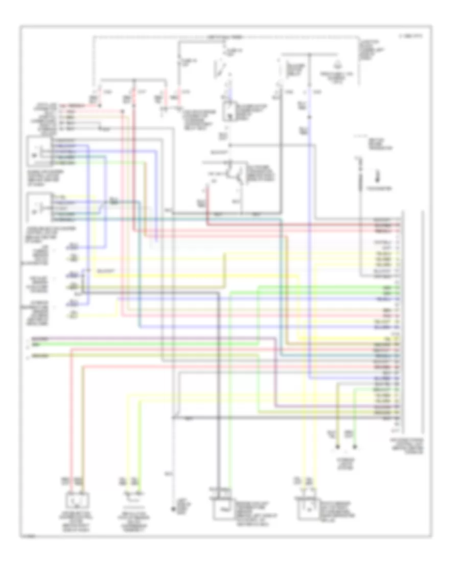 Automatic AC Wiring Diagram (2 of 2) for Mitsubishi 3000GT 1999