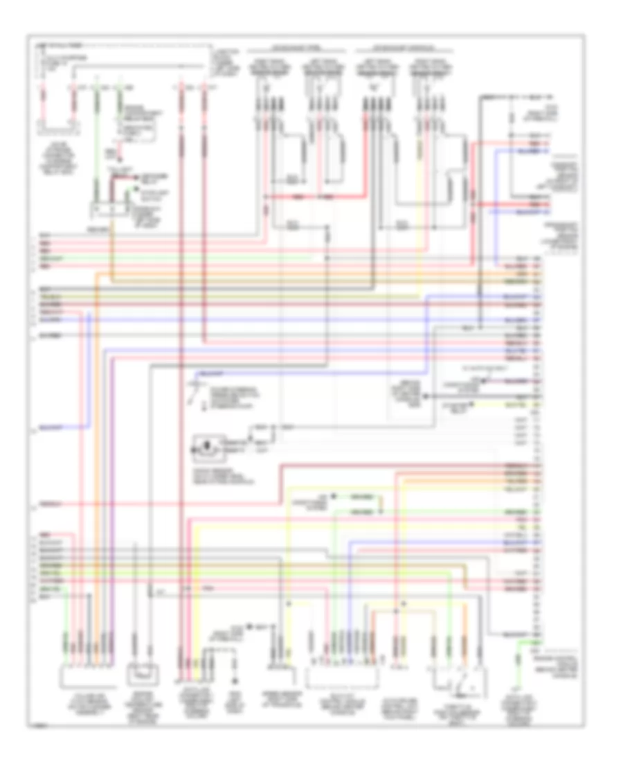 3.0L DOHC Turbo, Engine Performance Wiring Diagrams (3 of 3) for Mitsubishi 3000GT 1999