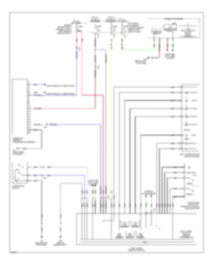 Transmission Wiring Diagram Except Evolution TC SST for Mitsubishi Lancer Ralliart 2011