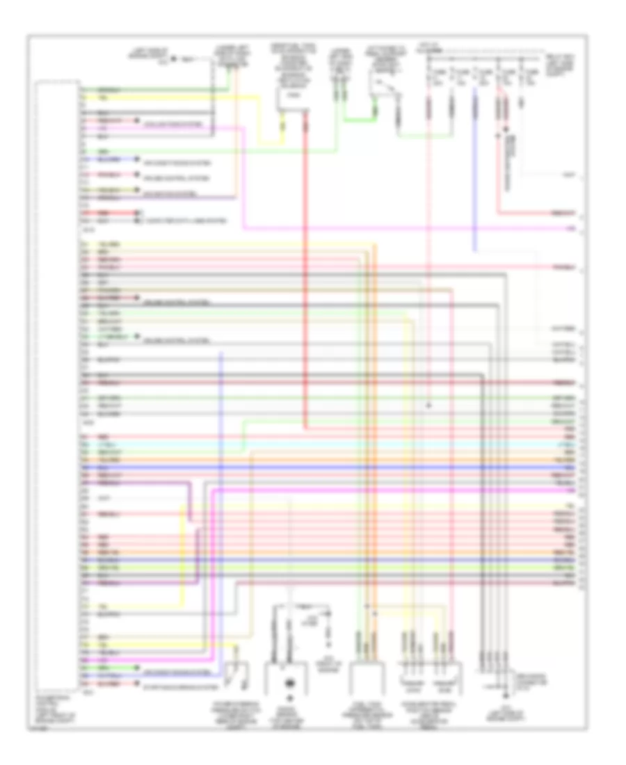 3.8L, Engine Performance Wiring Diagram (1 of 5) for Mitsubishi Galant DE 2007