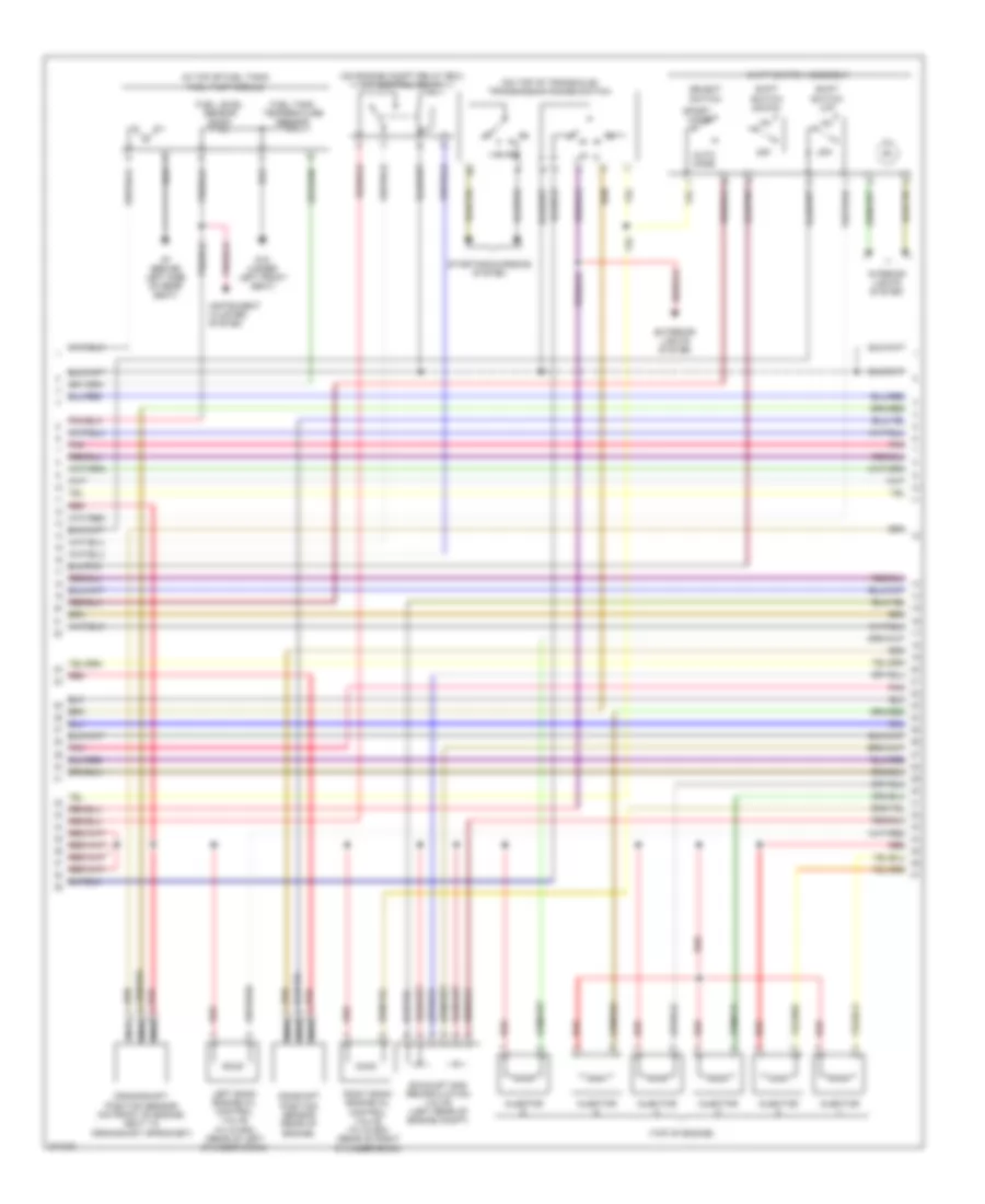3.8L, Engine Performance Wiring Diagram (4 of 5) for Mitsubishi Galant DE 2007