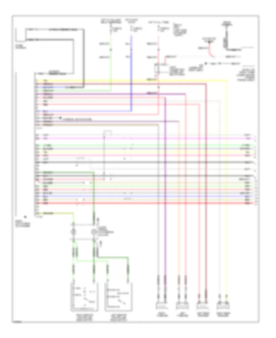 Radio Wiring Diagram with Amplifier 1 of 2 for Mitsubishi Galant DE 2007