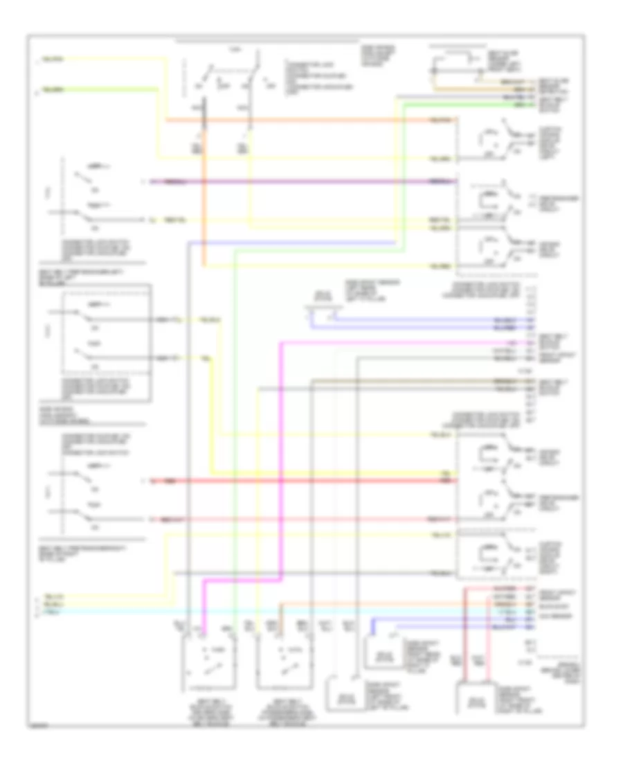 Supplemental Restraints Wiring Diagram 3 of 3 for Mitsubishi Galant DE 2007