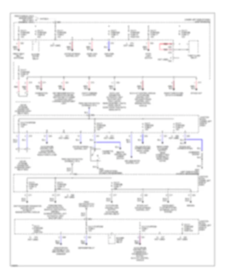 Power Distribution Wiring Diagram (2 of 2) for Mitsubishi 3000GT SL 1999