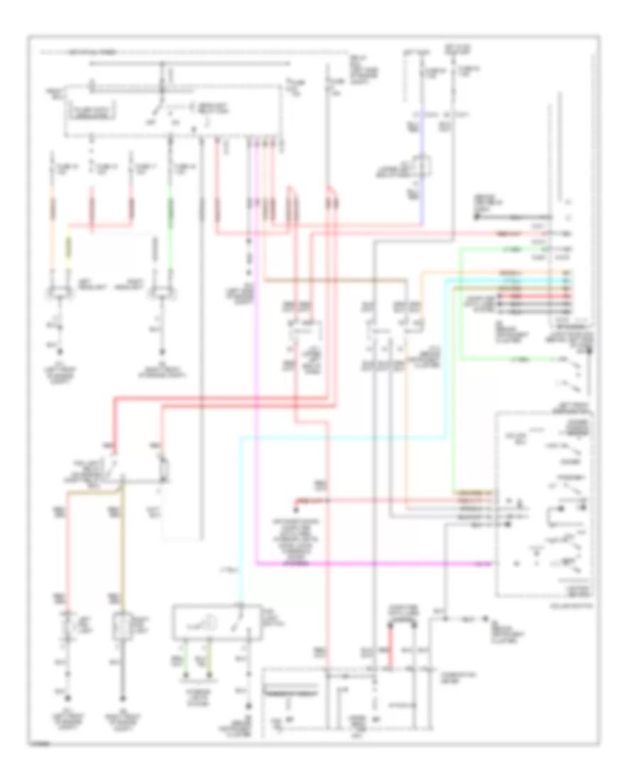 Headlights Wiring Diagram 2 Bulb Type for Mitsubishi Galant ES 2007