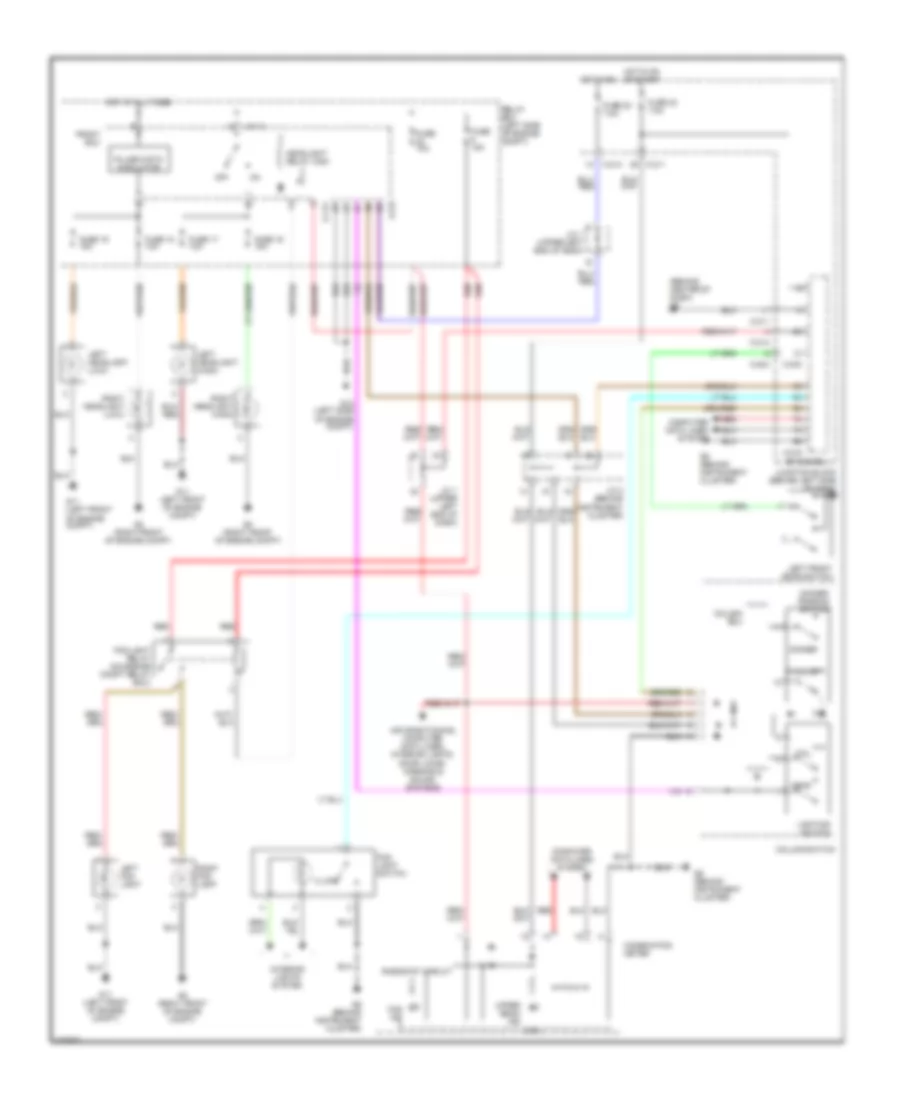 Headlights Wiring Diagram 4 Bulb Type for Mitsubishi Galant ES 2007