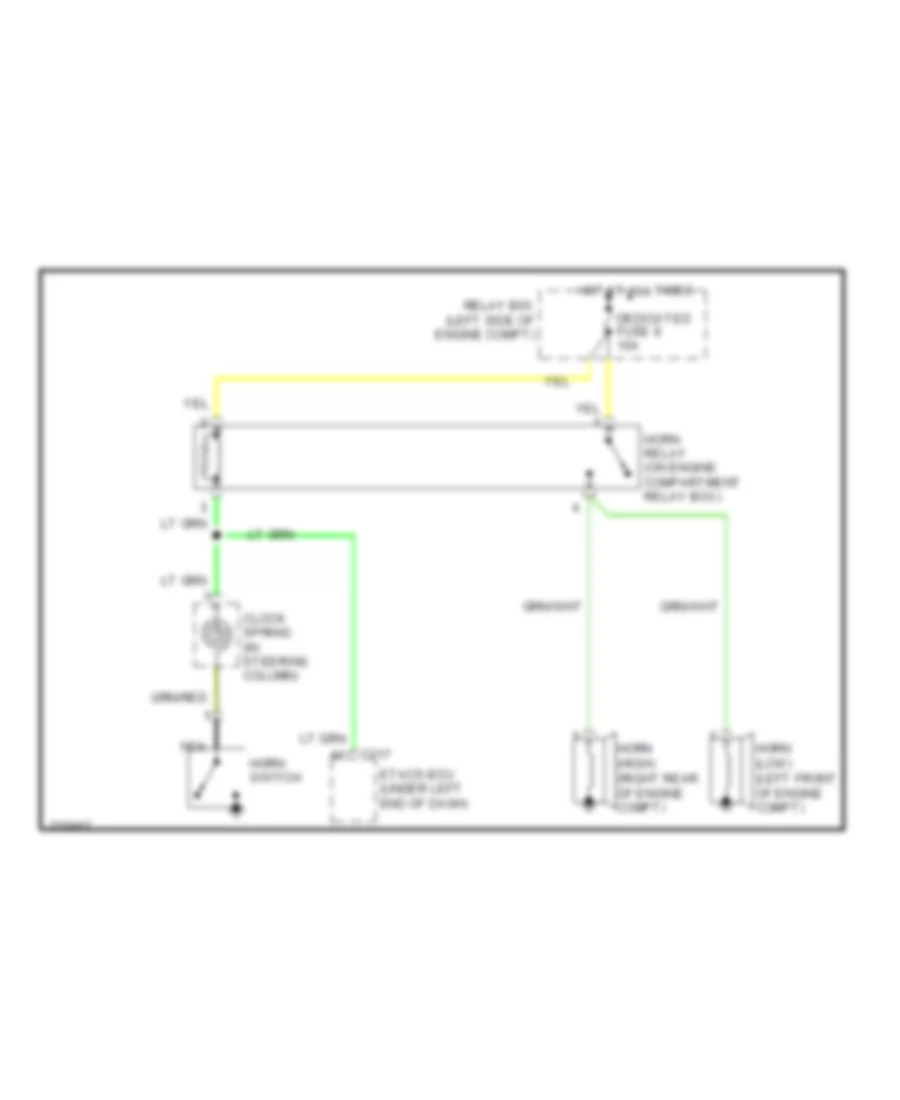 Horn Wiring Diagram for Mitsubishi Galant ES 2007