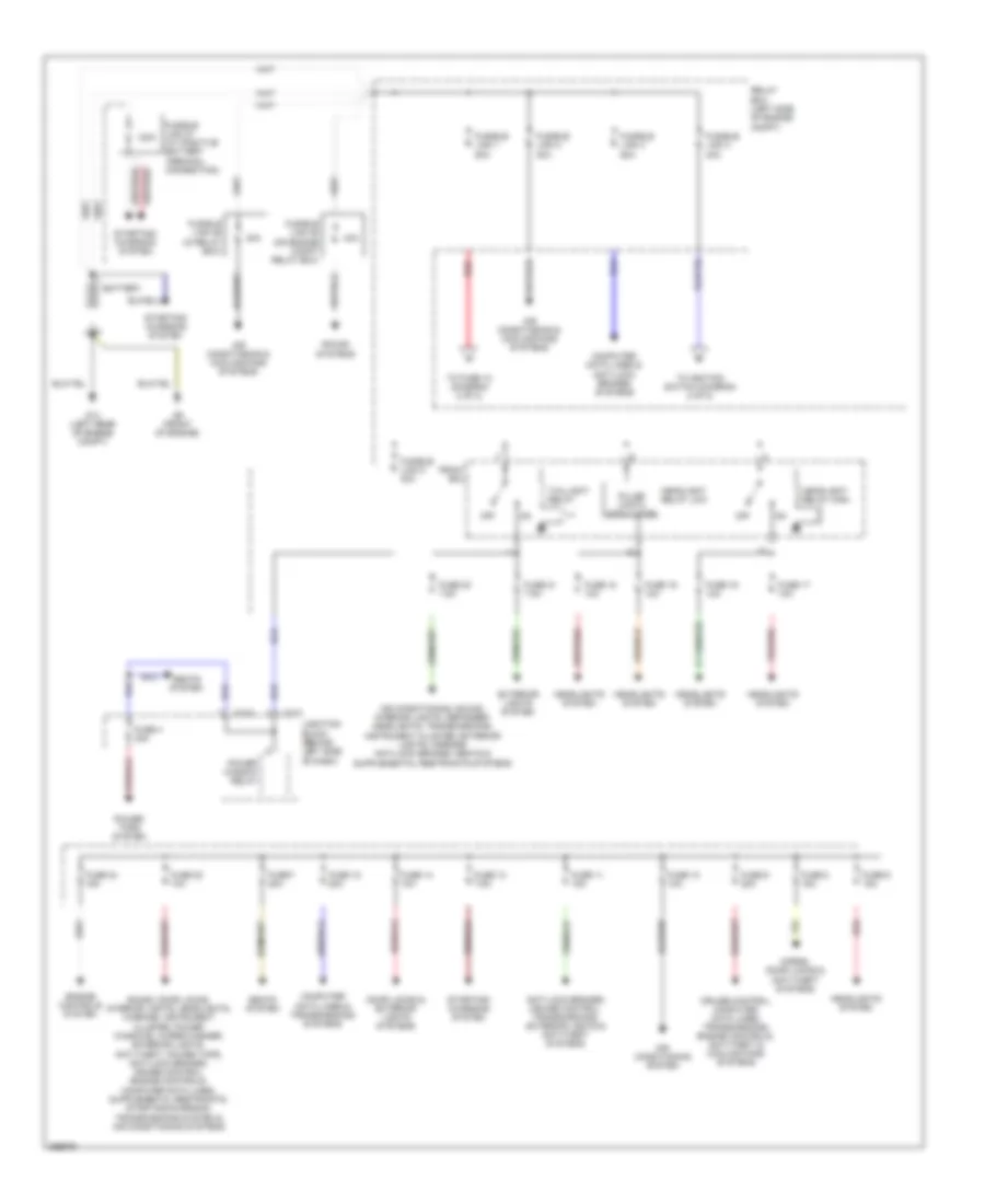 Power Distribution Wiring Diagram 1 of 2 for Mitsubishi Galant ES 2007