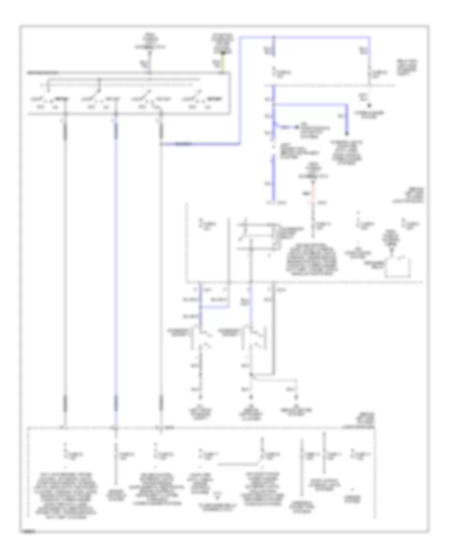 Power Distribution Wiring Diagram 2 of 2 for Mitsubishi Galant ES 2007