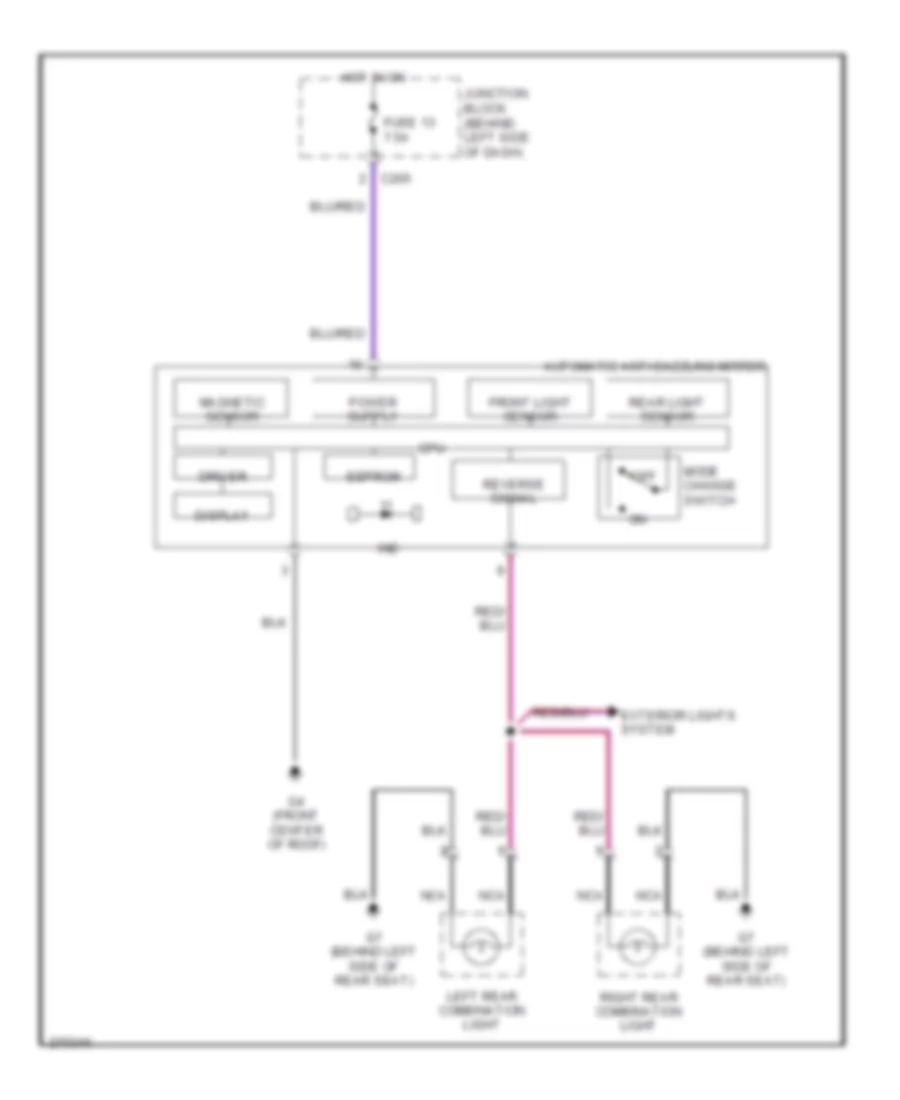 Automatic Day Night Mirror Wiring Diagram for Mitsubishi Galant ES 2007