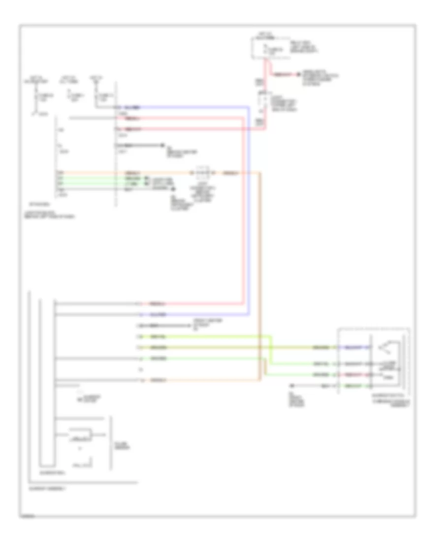 Power Top Sunroof Wiring Diagram for Mitsubishi Galant ES 2007