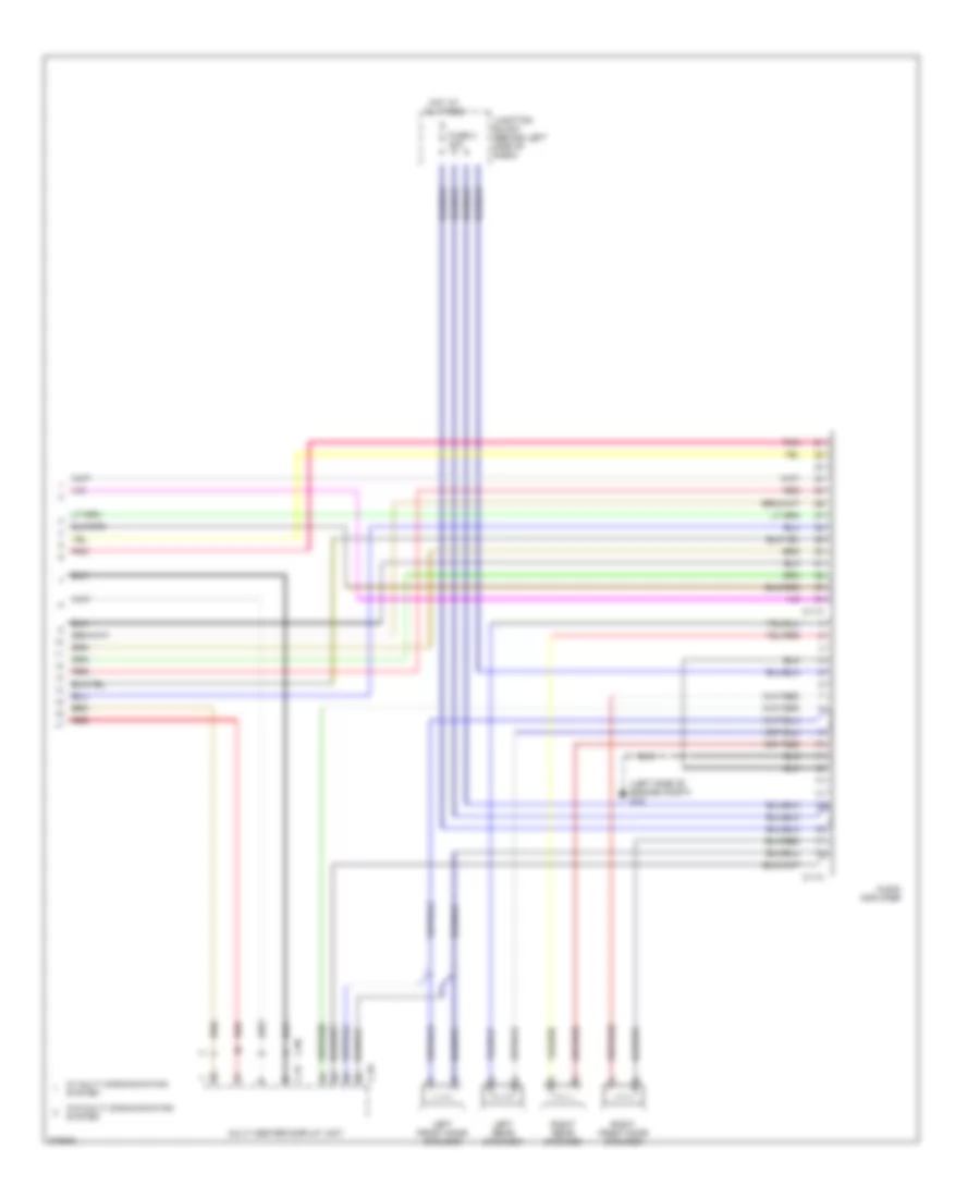 Radio Wiring Diagram, with Amplifier (2 of 2) for Mitsubishi Galant ES 2007