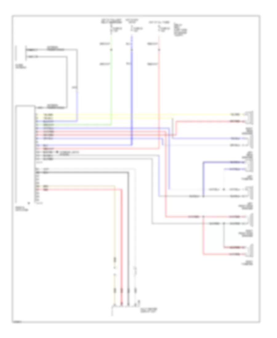 Radio Wiring Diagram, without Amplifier for Mitsubishi Galant ES 2007