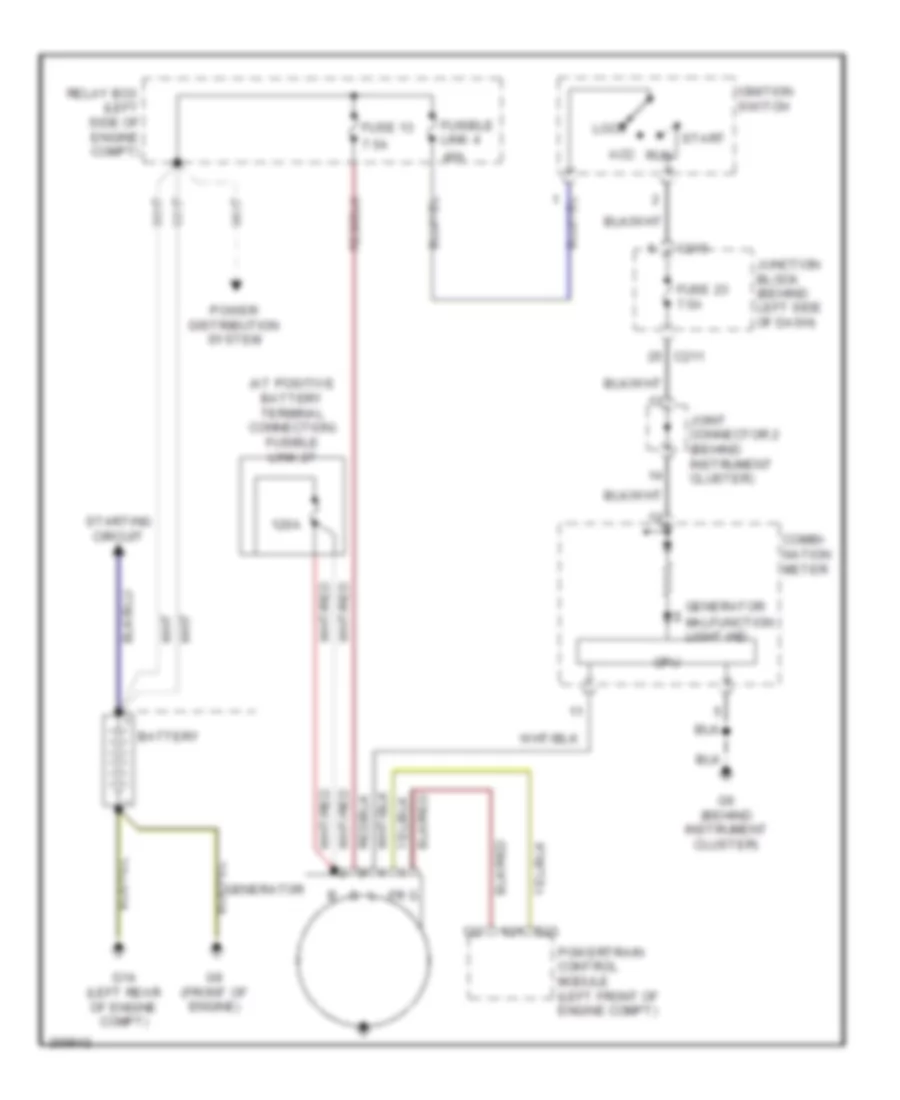 Charging Wiring Diagram for Mitsubishi Galant ES 2007