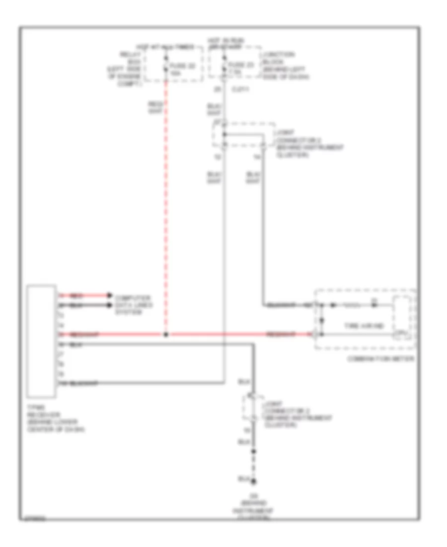 Tire Pressure Monitoring Wiring Diagram for Mitsubishi Galant ES 2007