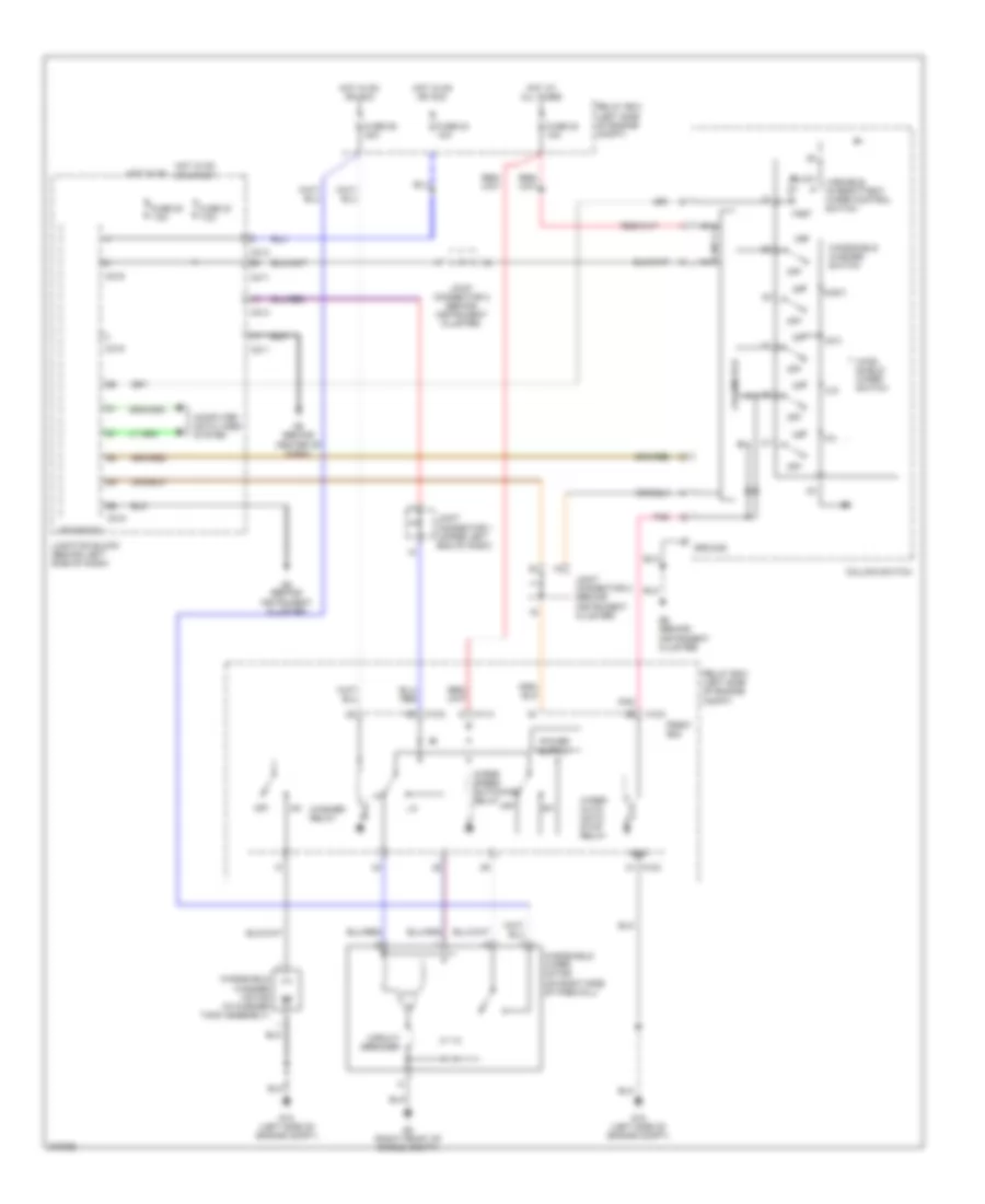 Wiper Washer Wiring Diagram for Mitsubishi Galant ES 2007