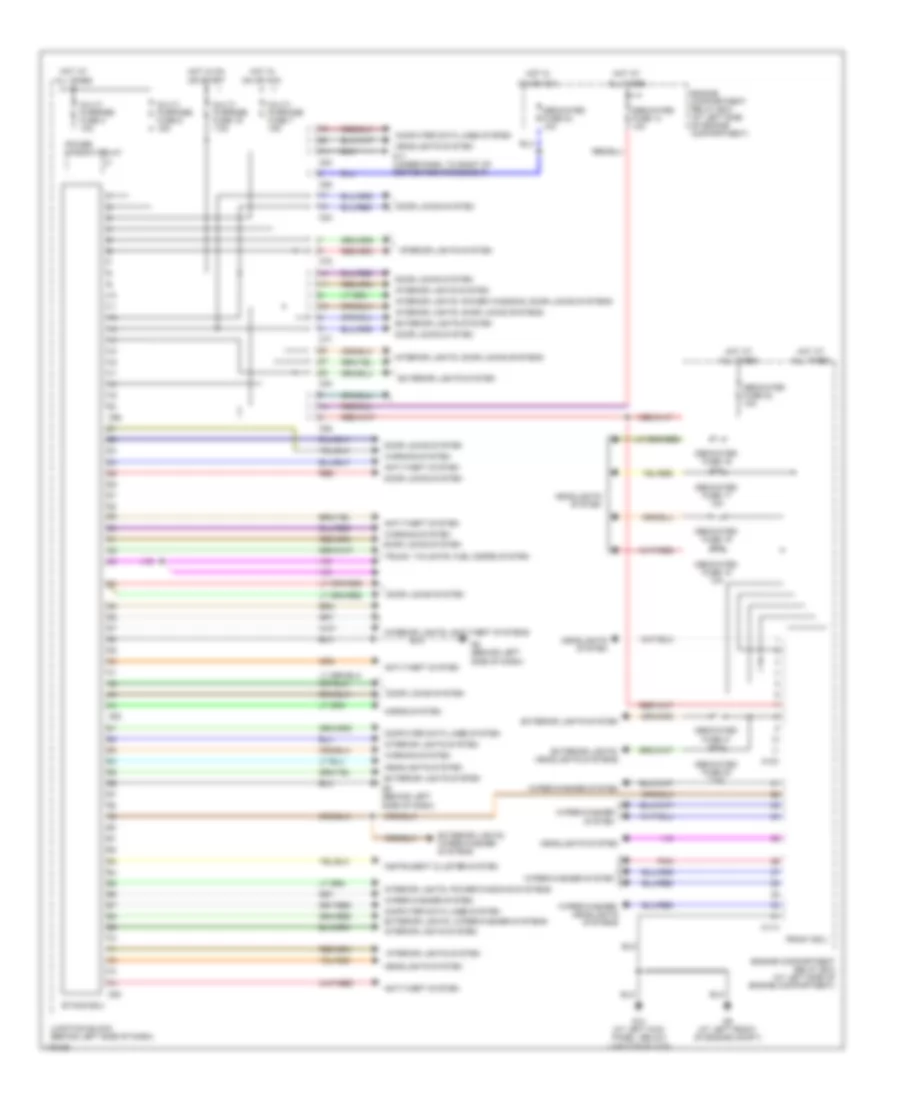 Body Control Modules Wiring Diagram for Mitsubishi Galant GTZ 2003