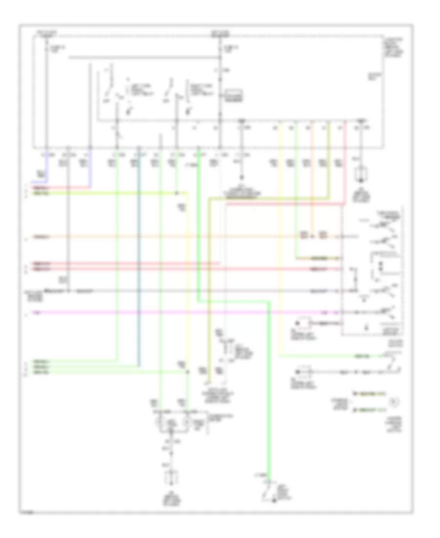 Exterior Lamps Wiring Diagram 2 of 2 for Mitsubishi Galant GTZ 2003