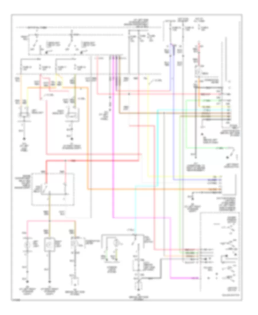 Headlights Wiring Diagram for Mitsubishi Galant GTZ 2003