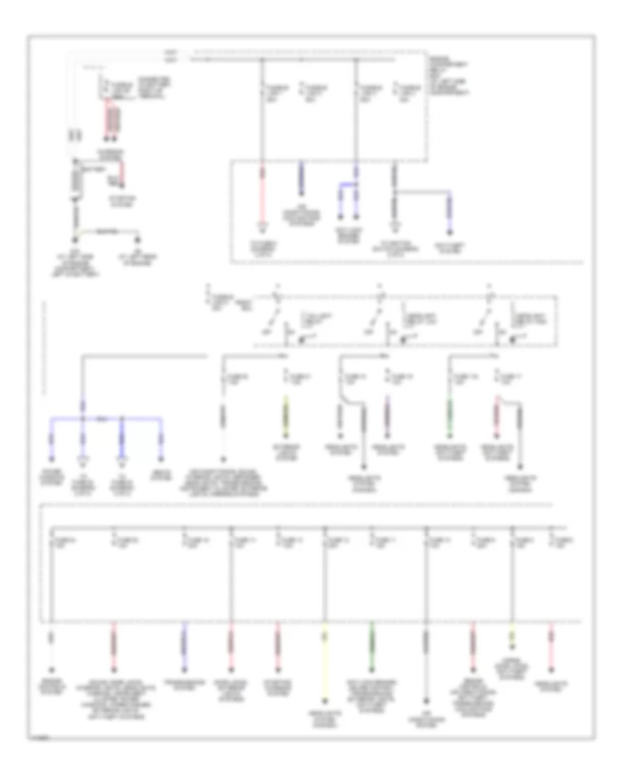 Power Distribution Wiring Diagram 1 of 2 for Mitsubishi Galant GTZ 2003