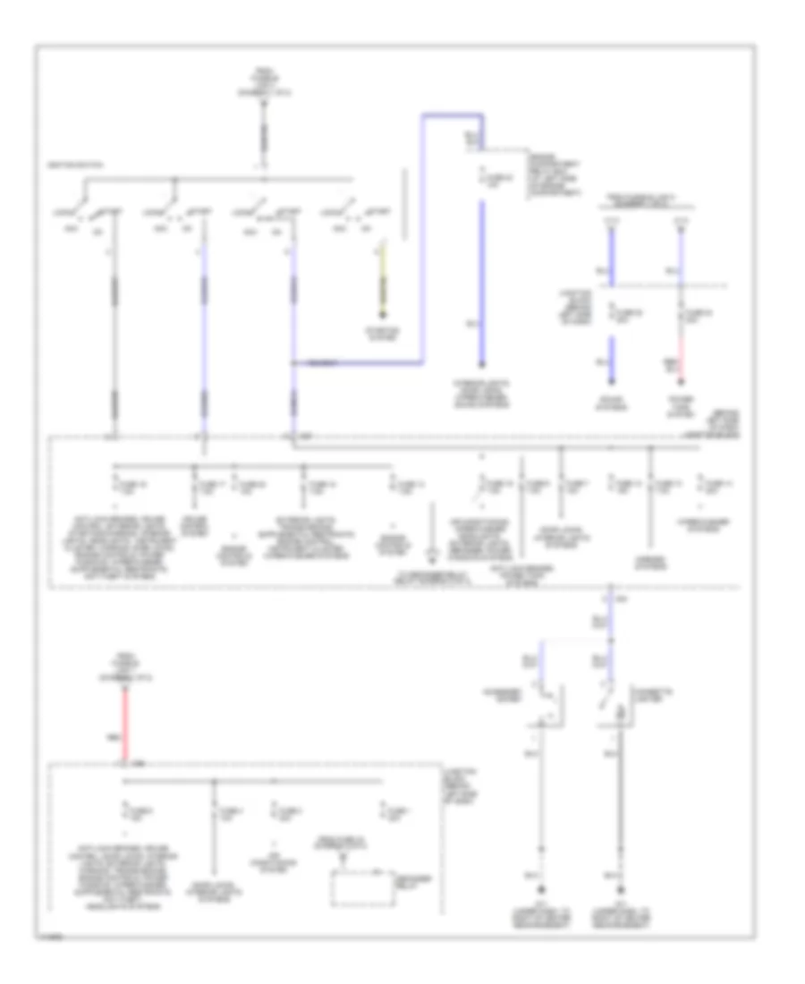 Power Distribution Wiring Diagram 2 of 2 for Mitsubishi Galant GTZ 2003