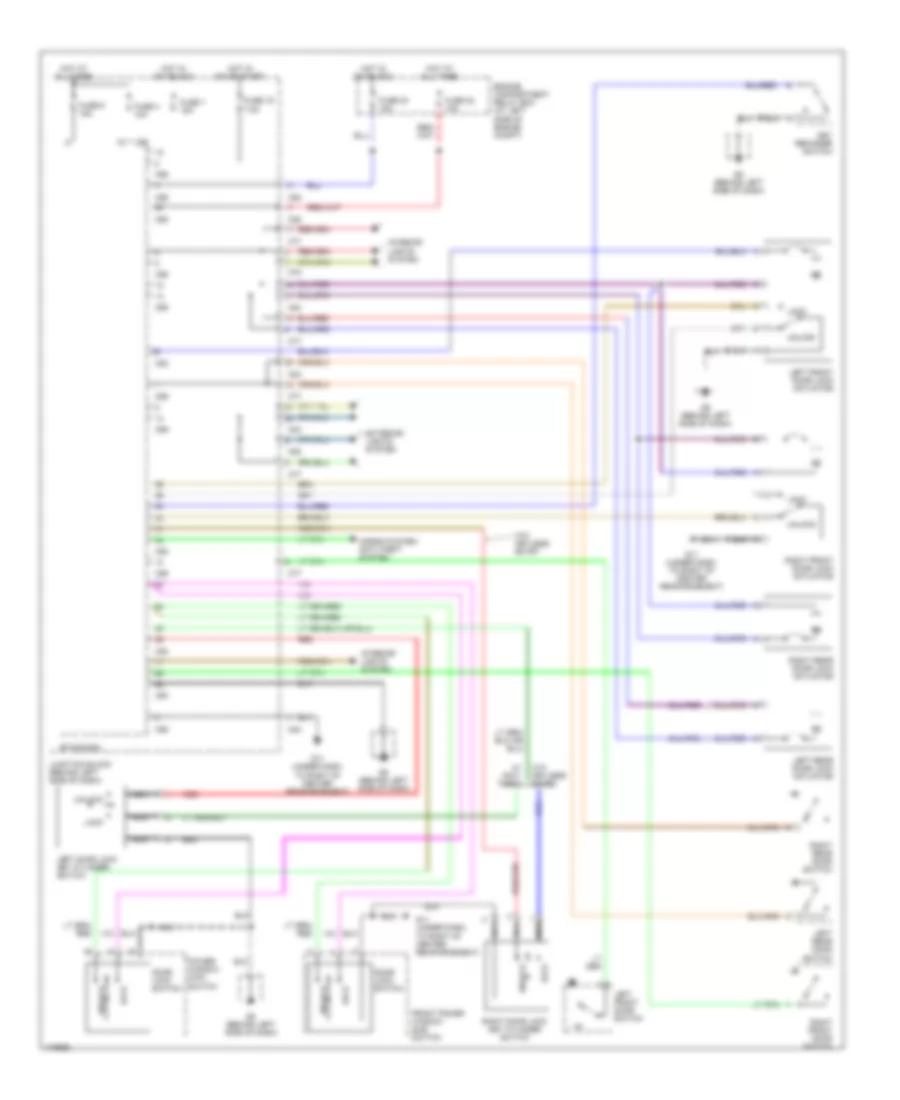 Power Door Locks Wiring Diagram for Mitsubishi Galant GTZ 2003